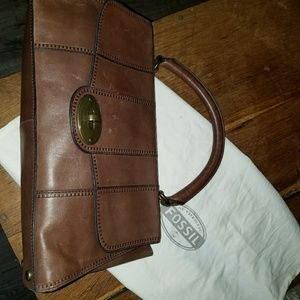 Distressed Look Leather Fossil Purse
